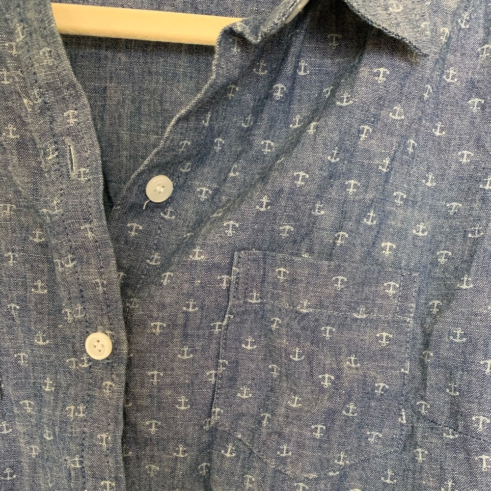 Chambray Anchor Button Down - image 3